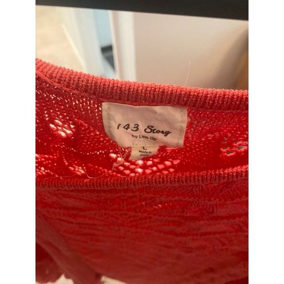 1.4.3. Story by Line Up Women's Tops Red Large - Picture 3 of 3